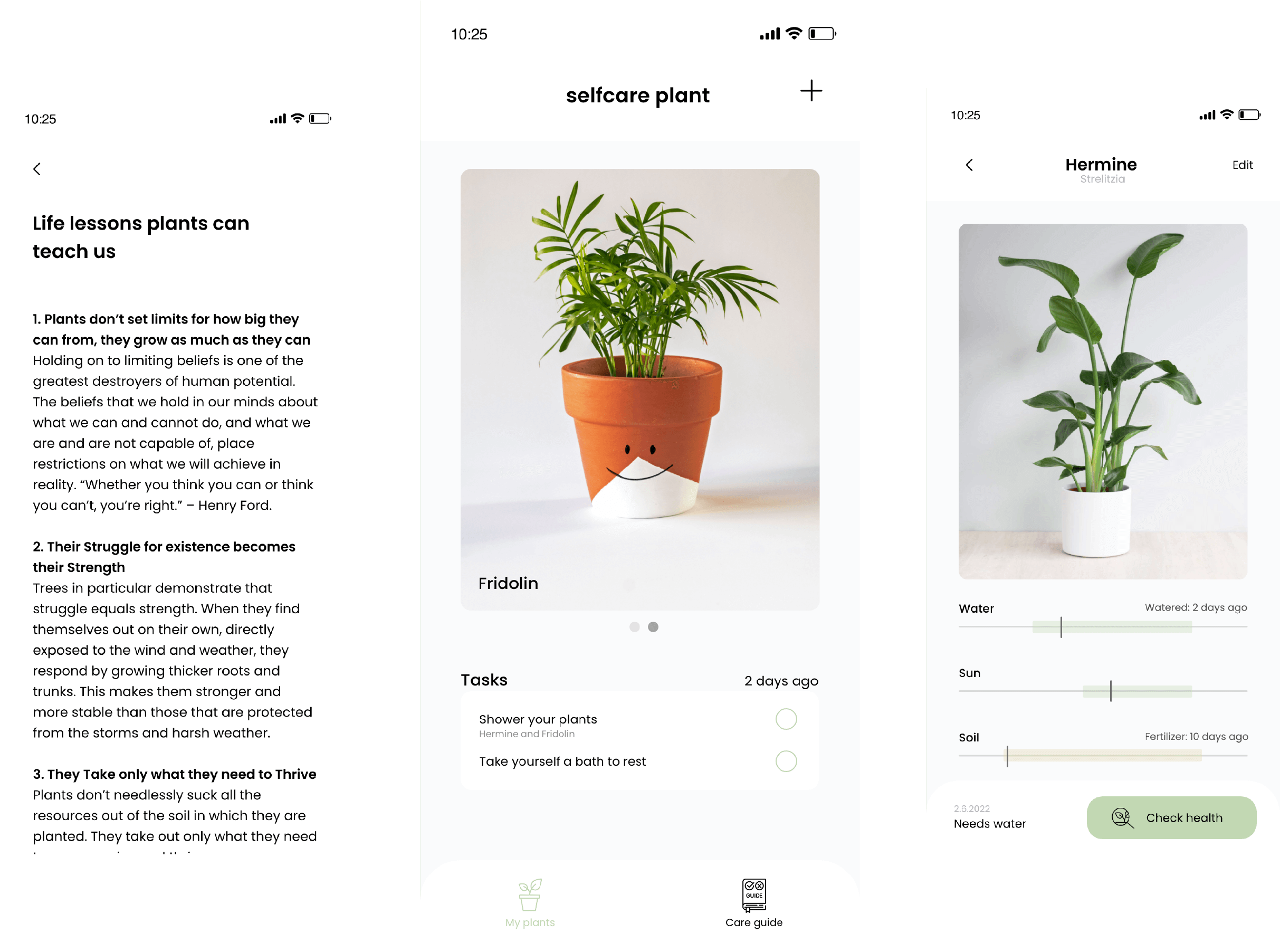 the selfcare plant